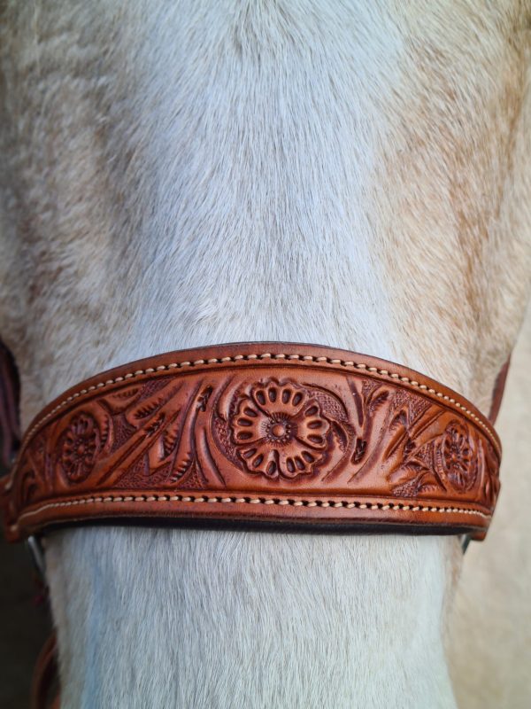 sidepull bitless bridle western rose collection edix