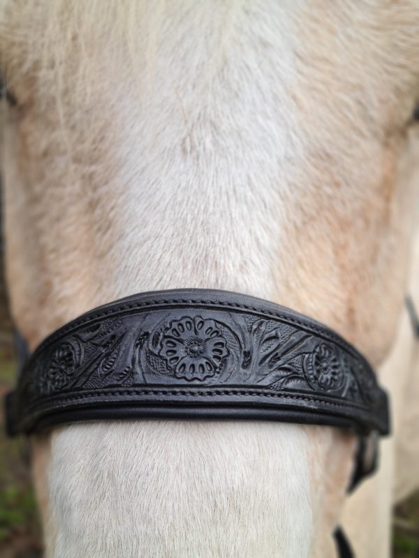 sidepull bitless bridle western rose collection edix